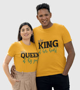 Queen And King of Soul And Heart Unisex Half Sleeve T-Shirts (Pack of 2)